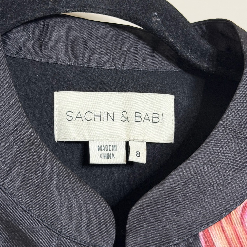 Sachin + Babi Marta Gown in Noir Blossom - Picture 6 of 7
